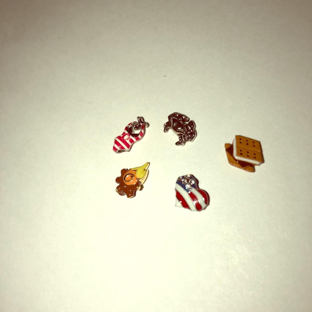 5 Origami Owl Charms